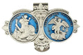 Blue Enamel Visor Clip