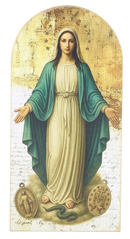 Our Lady of the Miraculous Medal Arched Wall Art