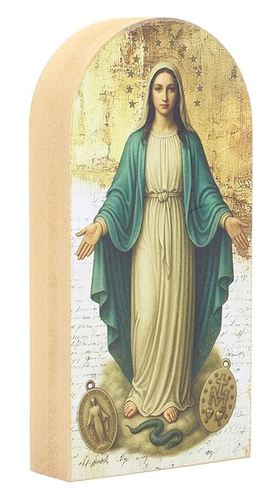 Our Lady of the Miraculous Medal Arched Wall Art