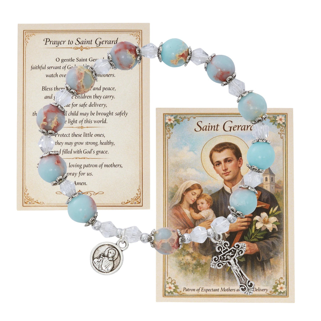 Saint Gerard Bracelet with Prayer Card