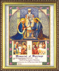 Memorial of Marriage Certificate - Framed Print