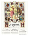 In Remembrance of Thy Holy Sacraments 3-in-1 Certificate
