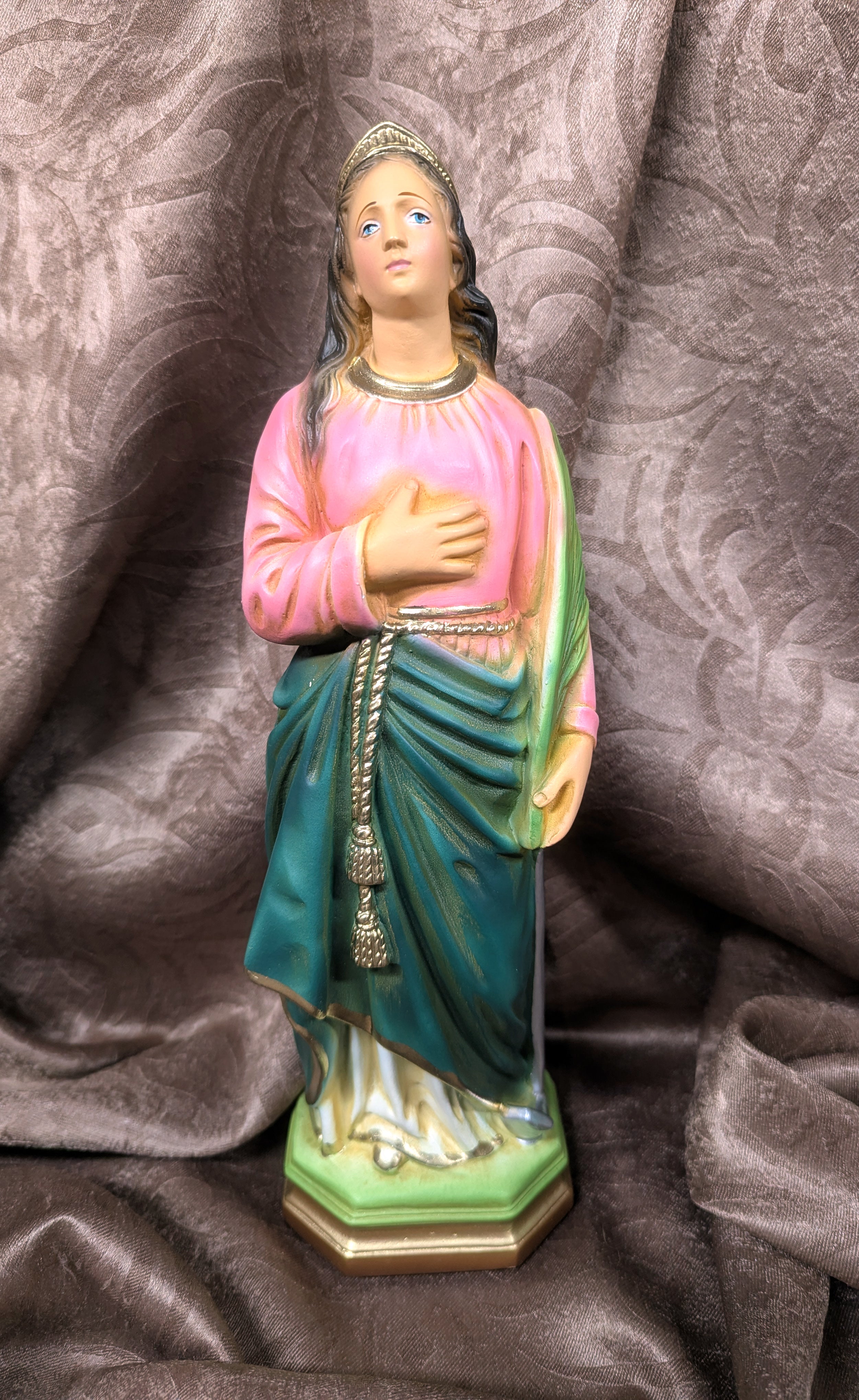 Vintage St. Philomena Statue 12"