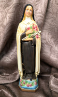 Vintage Little Flower - St. Therese Statue 12"