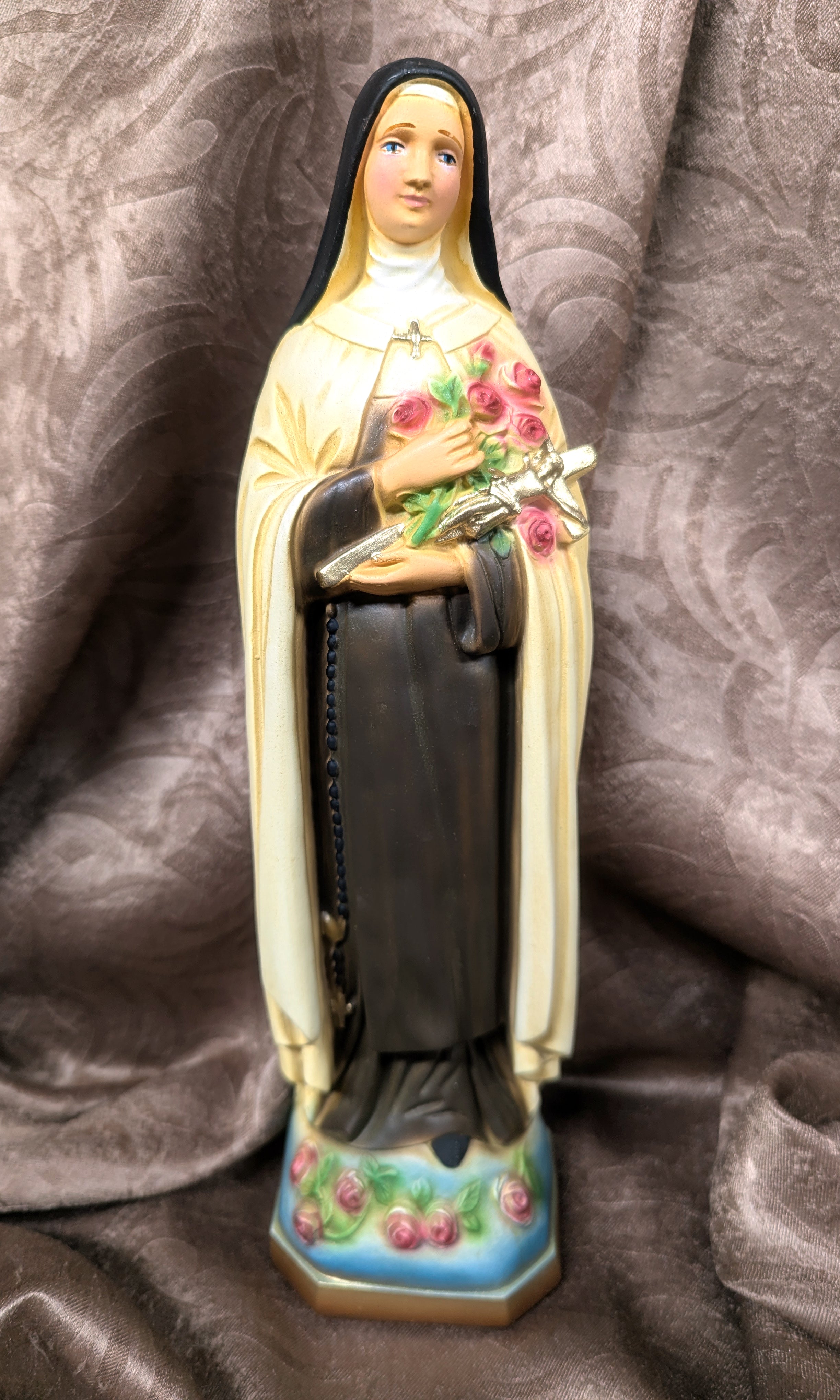 Vintage Little Flower - St. Therese Statue 12"