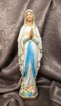 Vintage Our Lady of Lourdes Statue 12"