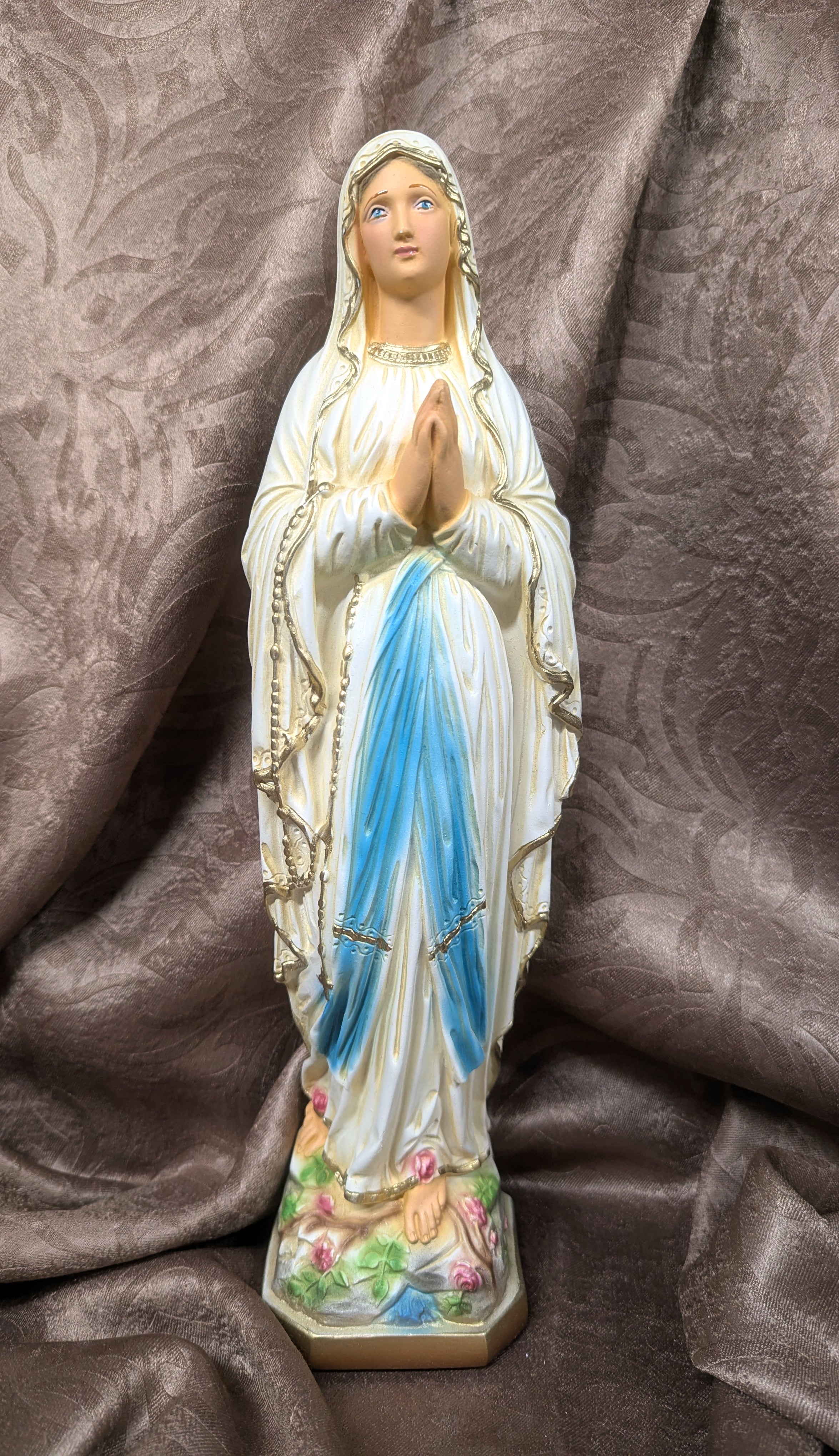 Vintage Our Lady of Lourdes Statue 12"