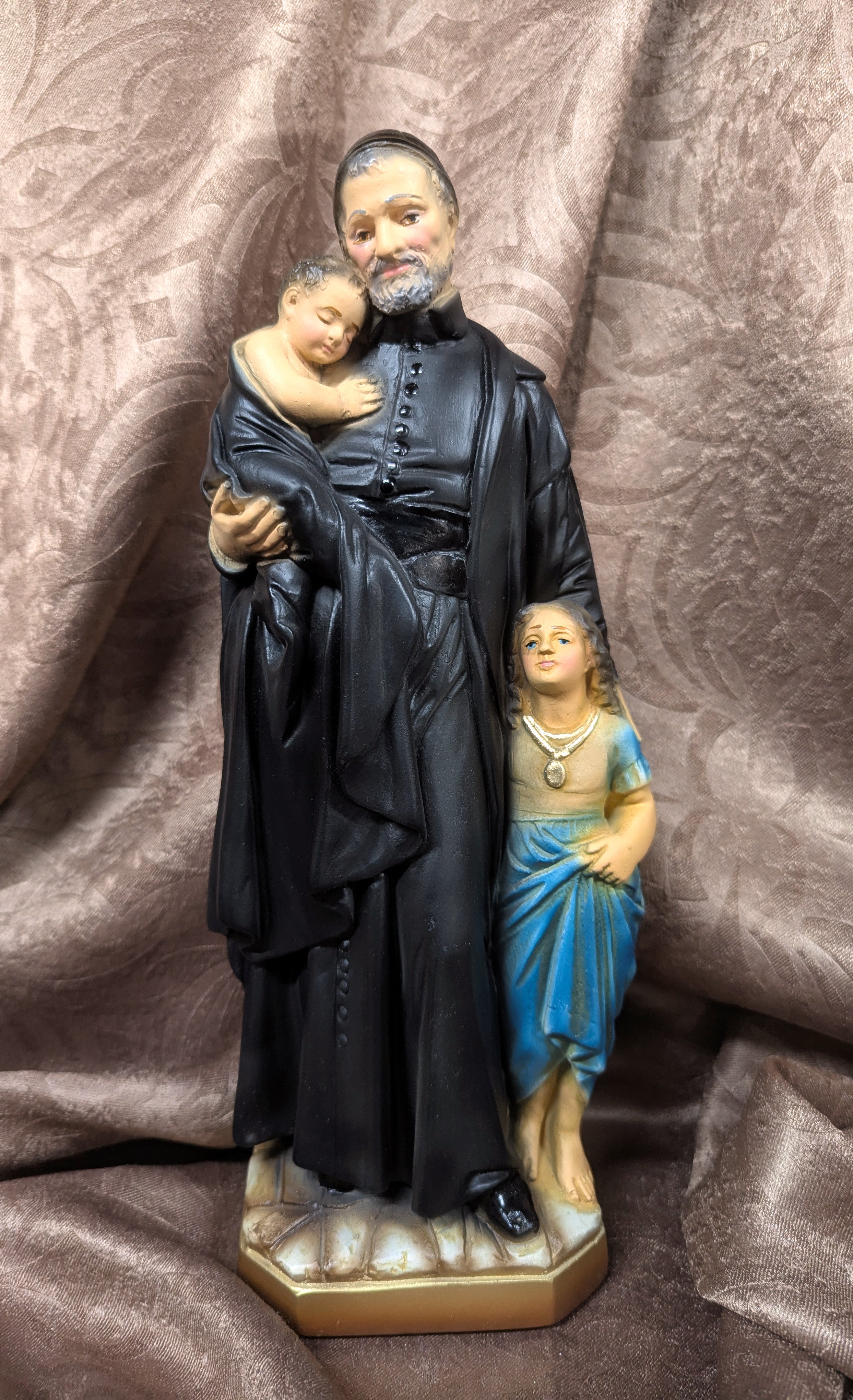 Vintage St. Vincent de Paul Statue 12"