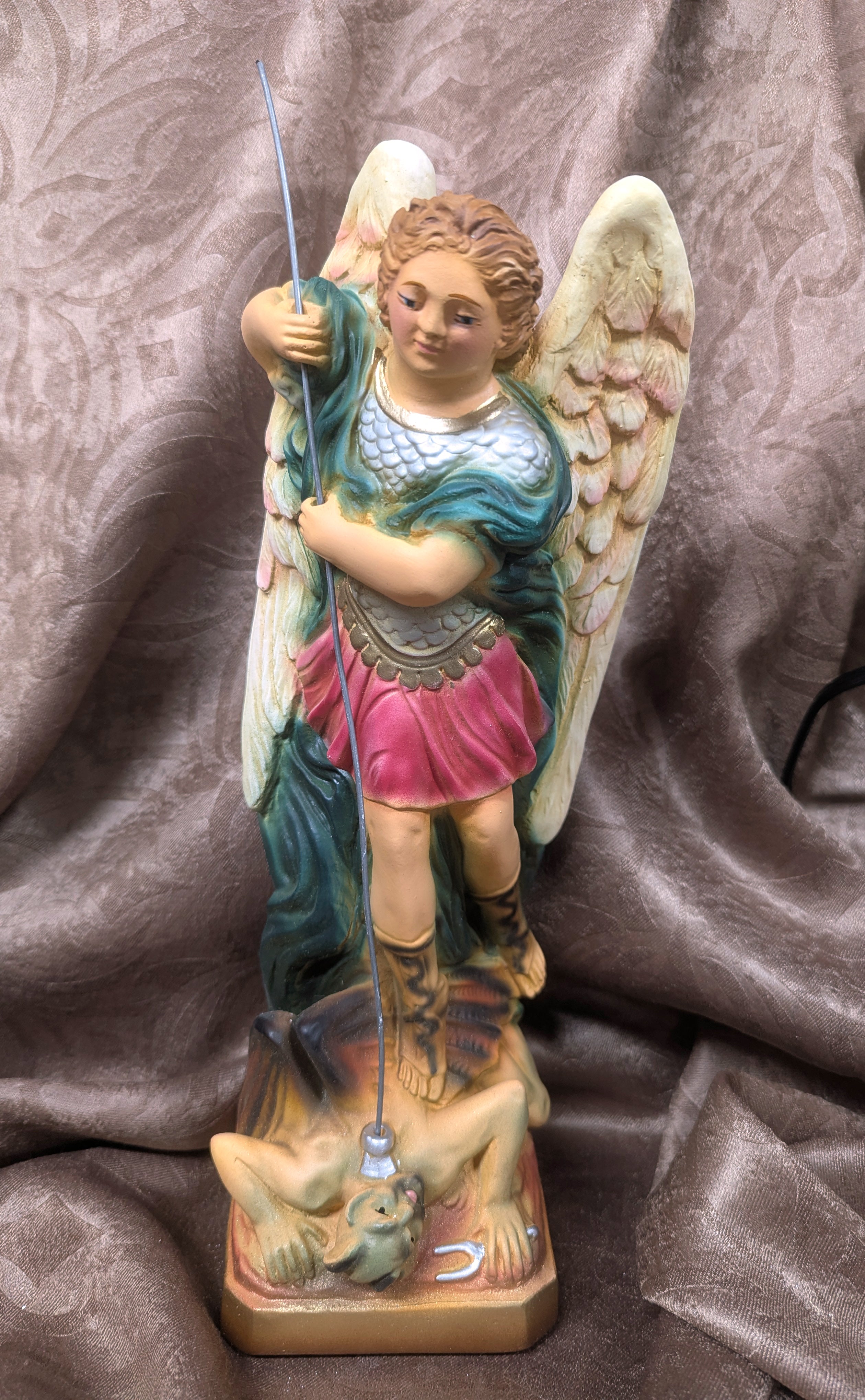 Vintage St. Michael Statue 12"