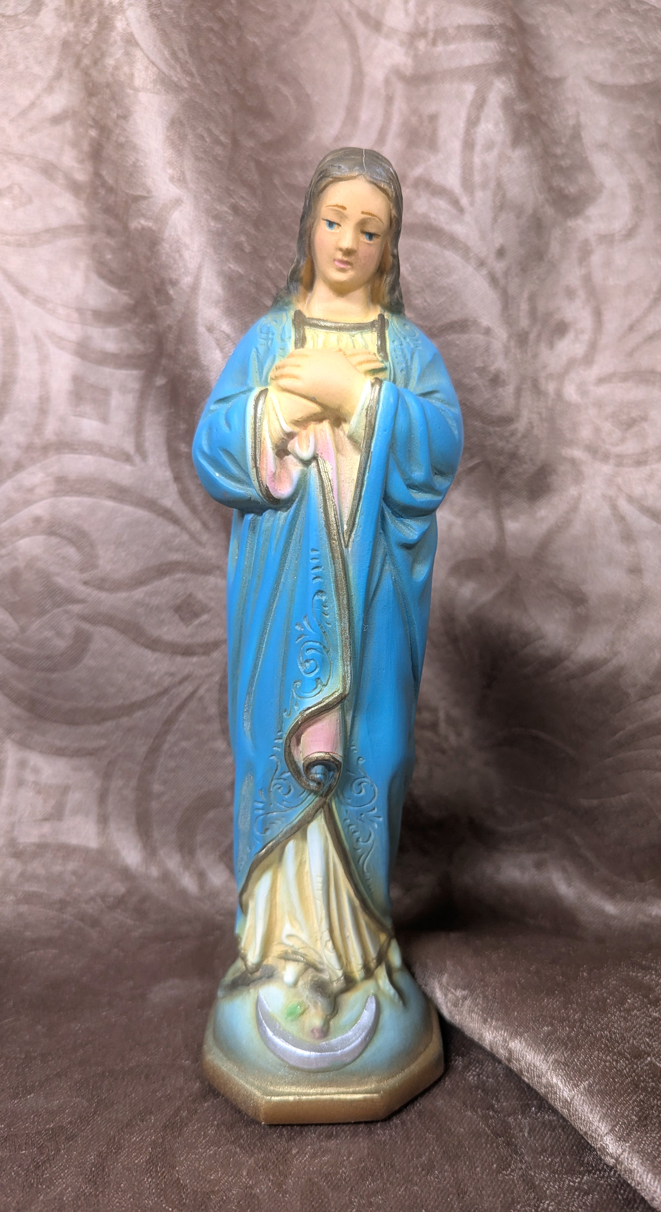 Vintage Immaculate Conception Statue 8"