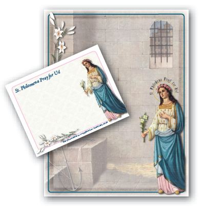 St. Philomena Stationery Set