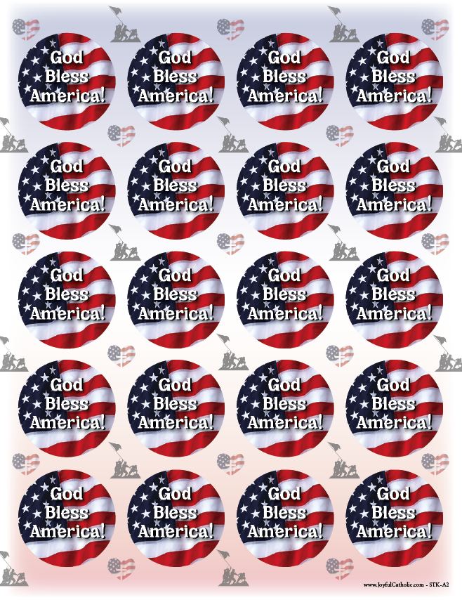 God Bless America! Stickers