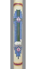 Lamb of God Paschal Candle - 51% Beeswax